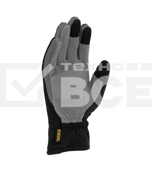 Перчатки универсальные Denzel 68086 искусственный мех, работа с сенсорным экраном, размер 8