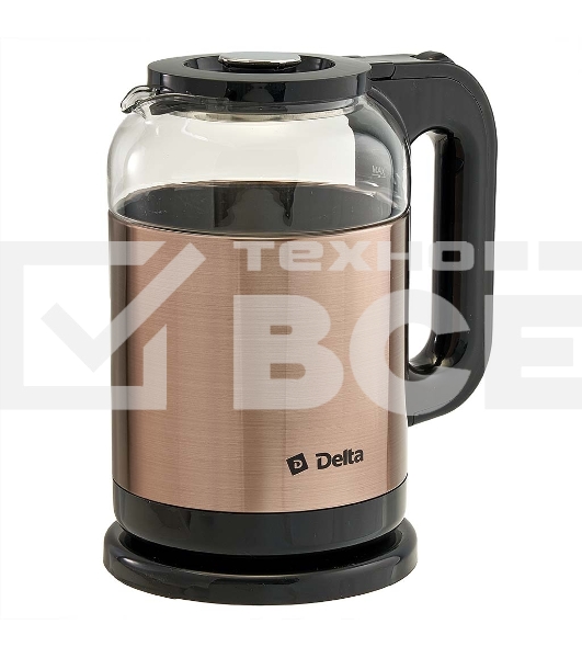 Чайник электрический DELTA DL-1115 золотой