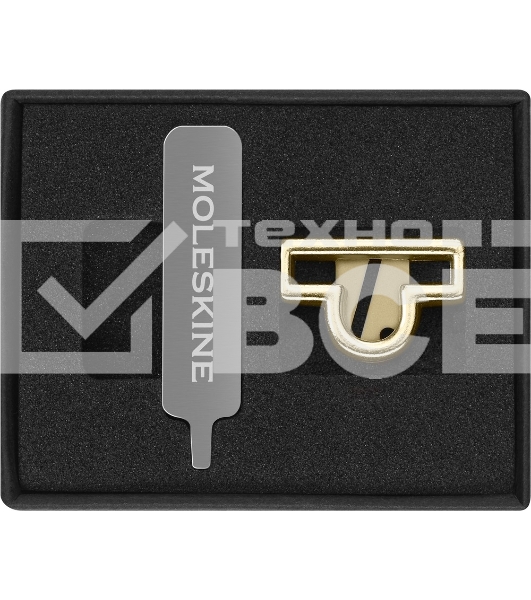 Шильд-символ Moleskine Zodiac Весы, металл, золотистый, коробка с европодвесом, PINLIBRAGOLD