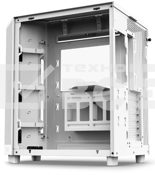 Компьютерный корпус без блока питания Case NZXT H6 Flow, Midi-Tower, TG, 3x120мм, 2xUSB-A 3.2 + 1xUSB-C 3.2, ATX, mATX, mITX белый