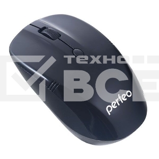 Мышь беспроводная Perfeo TRACER черный, 1200 dpi, радиоканал, USB, кнопки - 4
