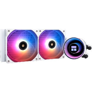 Водяное охлаждение для процессора Thermalright Frozen Notte 240 White ARGB V2 белый (240мм, ARGB/ Fans: 2x120мм, 72.37CFM, 27.7dBA, 2000RPM/ Pump height 54мм, 28dBA, 5300RPM, Rad thickness 27мм/ S: 1200, 1700, 1851, 2011, 2066, 115X, AM2, AM2+, AM3, AM3+, AM4, AM5, FM1, FM2, FM2+)