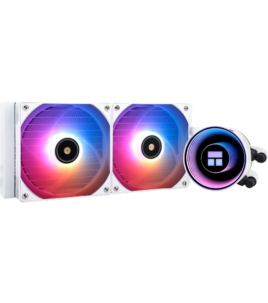 Водяное охлаждение для процессора Thermalright Frozen Notte 240 White ARGB V2 белый (240мм, ARGB/ Fans: 2x120мм, 72.37CFM, 27.7dBA, 2000RPM/ Pump height 54мм, 28dBA, 5300RPM, Rad thickness 27мм/ S: 1200, 1700, 1851, 2011, 2066, 115X, AM2, AM2+, AM3, AM3+, AM4, AM5, FM1, FM2, FM2+)
