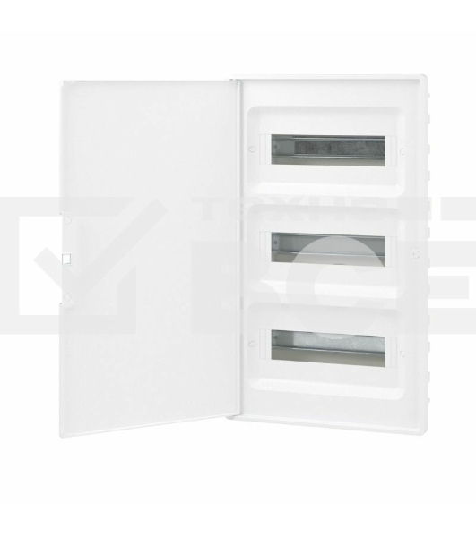 Щиток встраиваемый FRAME DKC F36B1WW 36мод. с бел. дверцей с 4 шинами PEN (2шт на 8 отверст. и 2шт на 10 отверст.) белый