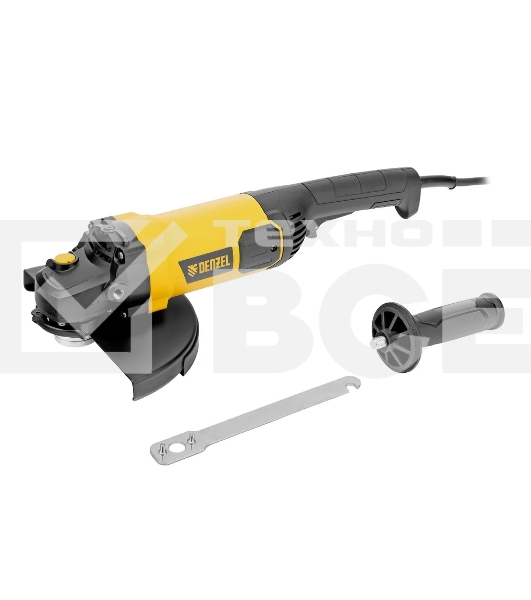 Машина шлифовальная угловая Denzel AGL230-2400, 2400 Вт, 230 мм, 6600 об/мин