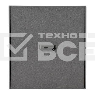 Розетка Kranz STRONG HDMI с/у графит