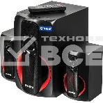 Колонки SVEN AC MS -304, черный Акустическая система, беспроводная передача сигнала по Bluetooth, суммарная мощность (RMS), Вт - 40, выходная мощность (RMS), Вт - сабвуфер: 20, сателлиты: 20 (2 х10), частотный диапазон, Гц - сабвуфер: 40 – 150, сателлиты: 150 – 20 000, размеры динамиков, мм - сабвуфер: O 128, воспроизведение с USB flash и SD card памяти, встроенное FM-радио, LED-дисплей, пульт ДУ, материал корпуса сабвуфера и сателлитов – дерево (MDF)., фото 1