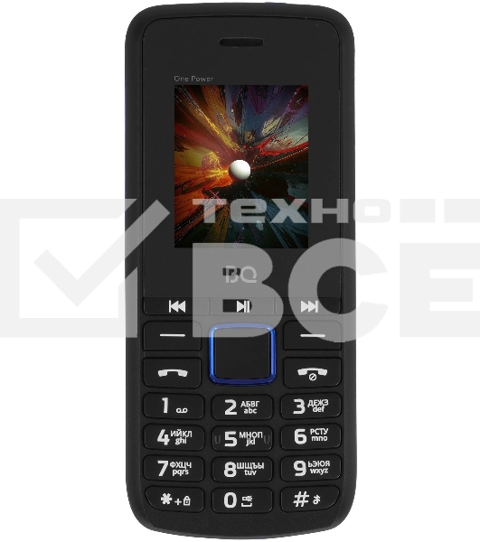 Мобильный телефон BQ 1846 One Power черный/синий