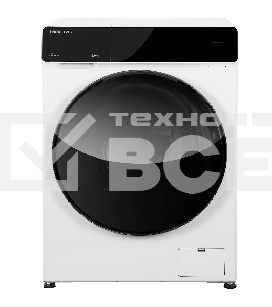 Стиральная машина HIBERG i-DDQ9-612 W белый, загр. фронтальная макс.: 6 кг 1200 об/мин класс: А+++