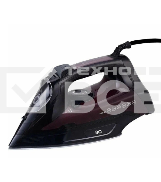 Утюг BQ SI1003 Black-Wine Red. Мощность 2600 Вт, Резервуар для воды 360 мл, Постоянная подача пара 35 г/мин, Паровой удар 160 г, Керамическое покрытие EasyGlidePRO, Защита от перегрева, Вертикальное отпраивание, Индикация готовности к работе, Мерный стака