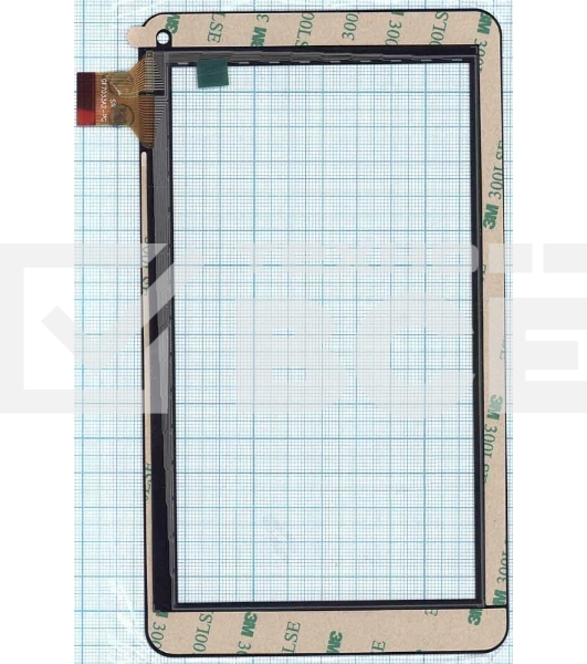 Сенсорное стекло (тачскрин) GF7033A2-PG, черное