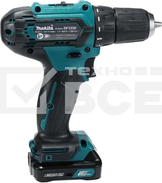 Дрель-шуруповерт Makita DF333DSAX6 Аккумуляторная, Кейс