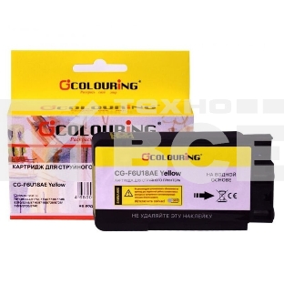 Картридж струйный Colouring CG-F6U18AE (№953XL) с чернилами на пигментной основе Yellow для HP OfficeJet Pro 7720/7730/7740/8210/8218/8710/8715/8720/8725/8728/8730/8740