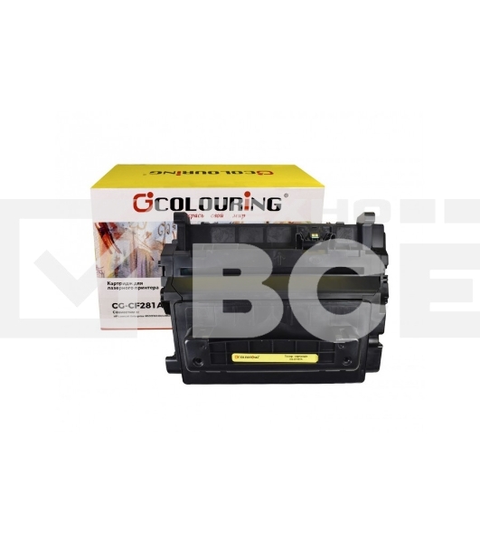 Картридж лазерный Colouring CG-CF281A чёрный (10550 стр.) для принтеров HP LaserJet Enterprise M630f/M630dn/M630h/M630z