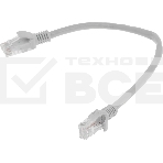 Патч-корд Premier PP6U-0.25M 10000Гбит/с UTP 4 пары cat.6 CCA molded 0.25м серый RJ-45 (m)-RJ-45 (m), фото2