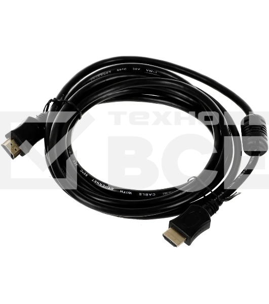 Кабель соединительный аудио-видео Premier 5-813 HDMI (m)/HDMI (m) 3м. феррит.кольца черный (5-813 3.0)