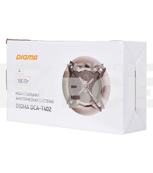 Колонки автомобильные Digma DCA-T402 180Вт 86дБ 4Ом 10см (4дюйм) (ком.:2кол.) коаксиальные двухполосные