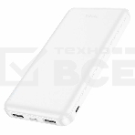 Портативный аккумулятор Hoco J100 High-ranking 10000mAh 2.1A 2xUSB-A белый (J100 HIGH-RANKING WHITE), фото3