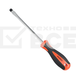 Отвертка Patriot SL8x150, CR-V,магнитная, 2-х компонентная рукоятка