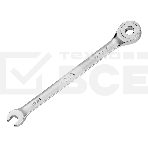 Ключ комбинированный трещоточный Denzel 6 мм, CrV, матовый хром 14700, фото6