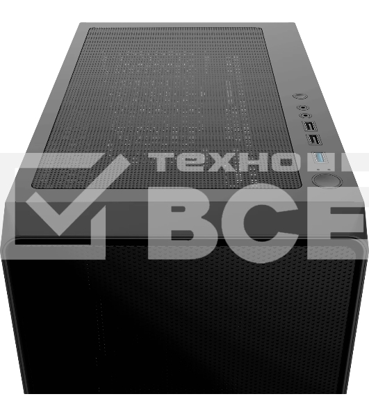 Компьютерный корпус Ocypus Gaммa C60 BK ATX/win/black/no PSU/Tempered Glass