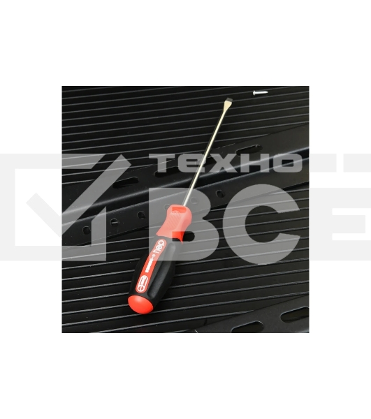 Отвертка шлицевая Deli DL3442 SL3x150мм сталь S2, матовый стержень, двухкомпонентная прорезиненная рукоять