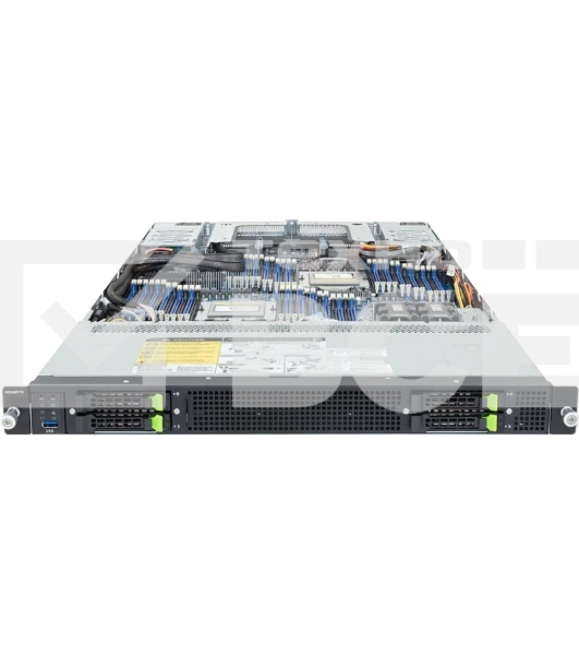 Серверная платформа Gigabyte R183-ZK0 REV3.0; 1U, 2 x Socket SP5 (LGA 6096) 500W, 48 x DDR5 5200/4400х, 4 x 2.5