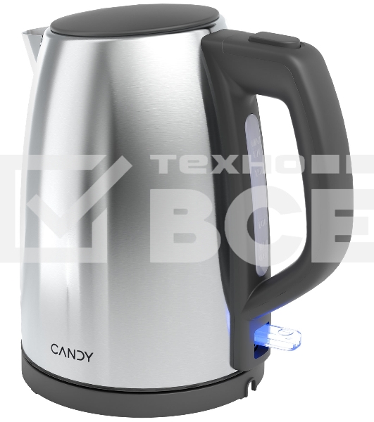 Чайник электрический Candy CK-203 1.7л. 2200Вт графит корпус: нерж.сталь