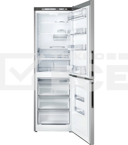 Холодильник Atlant XM-4621-181 серебристый двухкамерный 205/119л морозилка снизу