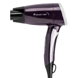 Фен Galaxy Line GL 4338 фиолетовый, 1200 Вт, компактный