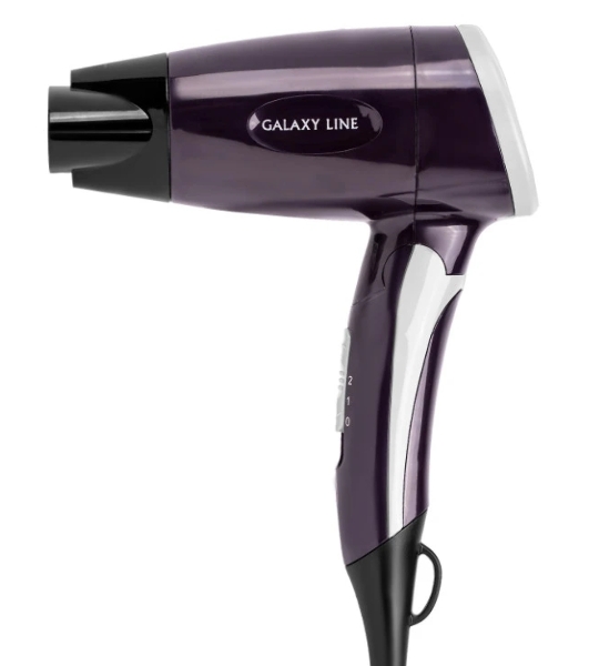 Фен Galaxy Line GL 4338 фиолетовый, 1200 Вт, компактный