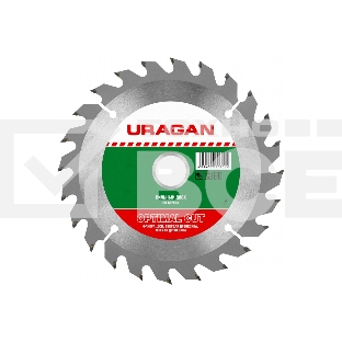 Диск URAGAN Optima 180х30/20мм 30Т, диск пильный по дереву