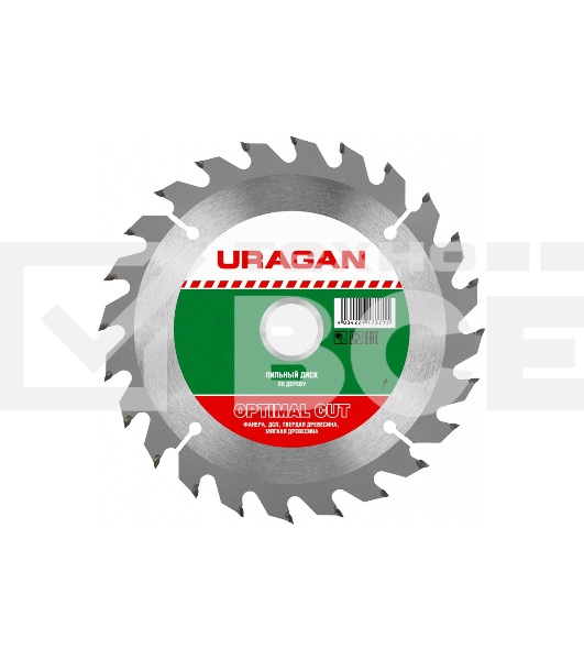 Диск URAGAN Optima 180х30/20мм 30Т, диск пильный по дереву
