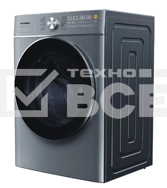 Стиральная машина Hyundai WME9413 темно-серебристый, загрузка фронтальная 10кг, 1400 об/мин., класс: A++
