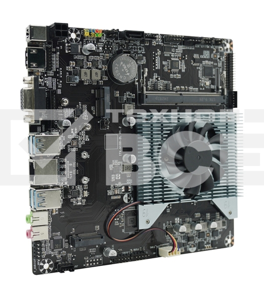 Материнская плата AFOX AFMIN100-1L-V2, Intel N100, SoC, 1xDDR4, 1xSATA, 1xM.2, 1xHDMI, 1xVGA, 1x 1Gb LAN, 2xUSB-A 2.0, 2xUSB-A 3.2 Gen 1, 2x3.5 мм, 7.1, Thin Mini-ITX