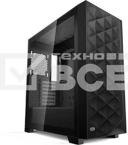 Компьютерный корпус  PCCooler C3D510 BK ARGB, Tempered Glass Full Tower, Black, TG, 0.7 SPCC, 3x120mm ARGB E-ATX, ATX, mATX, mITX 170/390/410mm 2x2.5