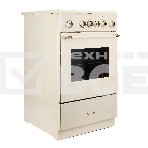 Плита электрическая De Luxe 506004.23ЭС-123 топленое молоко, конфорок 4 шт, духовка 54 л, 50 см x 87 см x 60 см, фото3