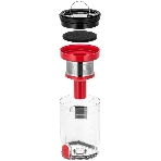 Пылесос вертикальный Kitfort КТ-5225 черный/красный, питание от аккумулятора, 83 Вт, уборка сухая, пылесборник 0.6 л, фото4