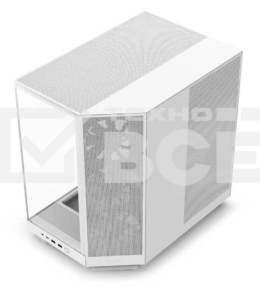 Компьютерный корпус без блока питания Case NZXT H6 Flow, Midi-Tower, TG, 3x120мм, 2xUSB-A 3.2 + 1xUSB-C 3.2, ATX, mATX, mITX белый