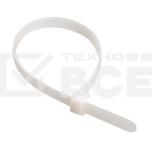 Хомут кабельный 4.8х400 нейл. бел. (уп. 100 шт) ИЭК UHH31-D048-400-100