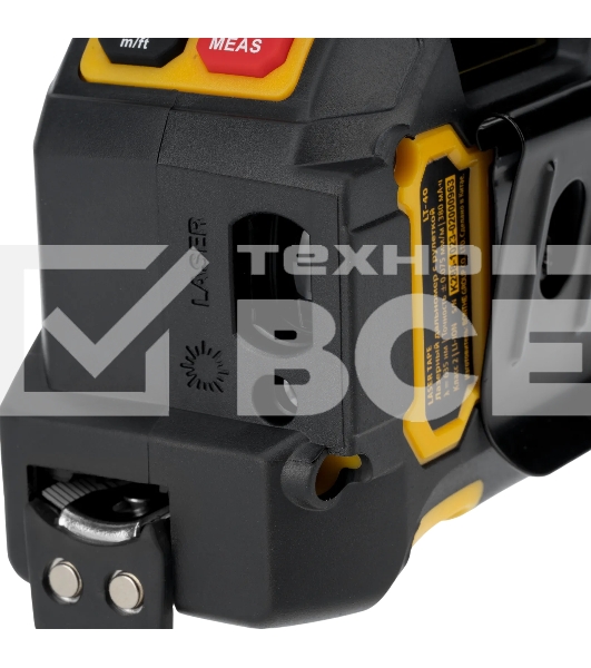 Лазерный дальномер с рулеткой Denzel LT-40, 5м x 19 мм, дальномер 40м, автомат. фиксация