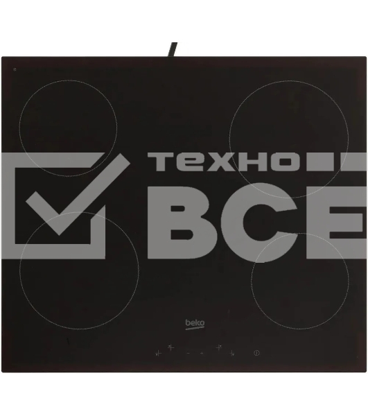 Встраиваемая электрическая варочная поверхность Beko HIC 64400 E, черный