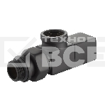 Набор дизайн-вентилей CUBE, осевой черный 1/2