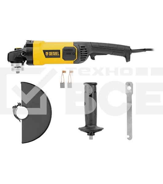 Машина шлифовальная угловая Denzel AGL230-2400, 2400 Вт, 230 мм, 6600 об/мин