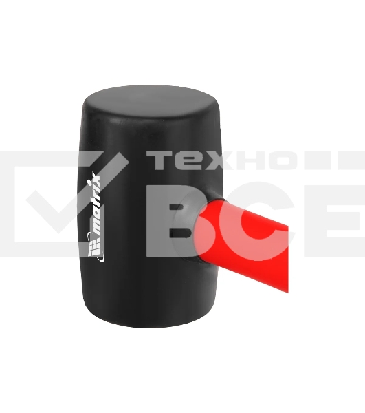 Киянка резиновая Matrix 11175, 225 г, черная резина, фибергласовая рукоятка