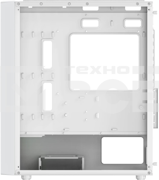 Корпус Ocypus Gamma C50 WH ARGB, Mini-Tower, белый, 4 x 120 мм