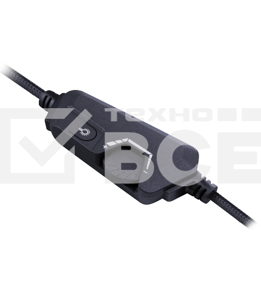 Гарнитура Defender Debor чёрный, проводная, USB, подсветка