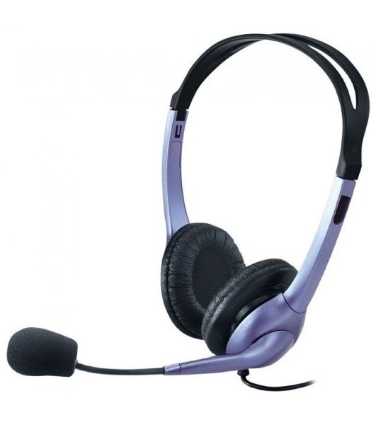 Гарнитура Genius HS-04S Two jack фиолетовый, проводная, 3.5 мм