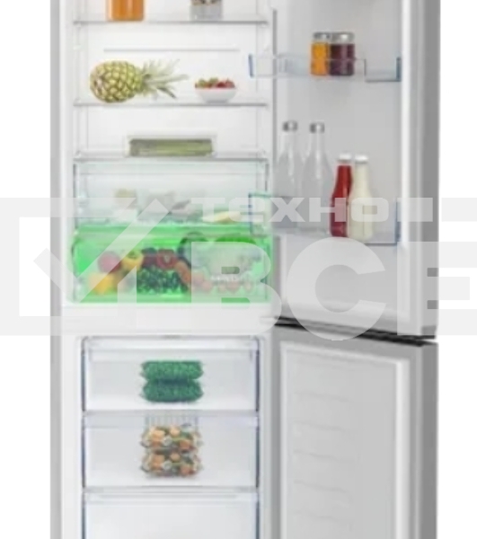 Холодильник Beko B3R0CNK362HS серебристый двухкамерный 220/100л морозилка снизу