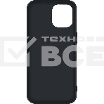 Чехол (клип-кейс) BoraSCO для Apple iPhone 12 mini черный (матовый) (39168), фото3